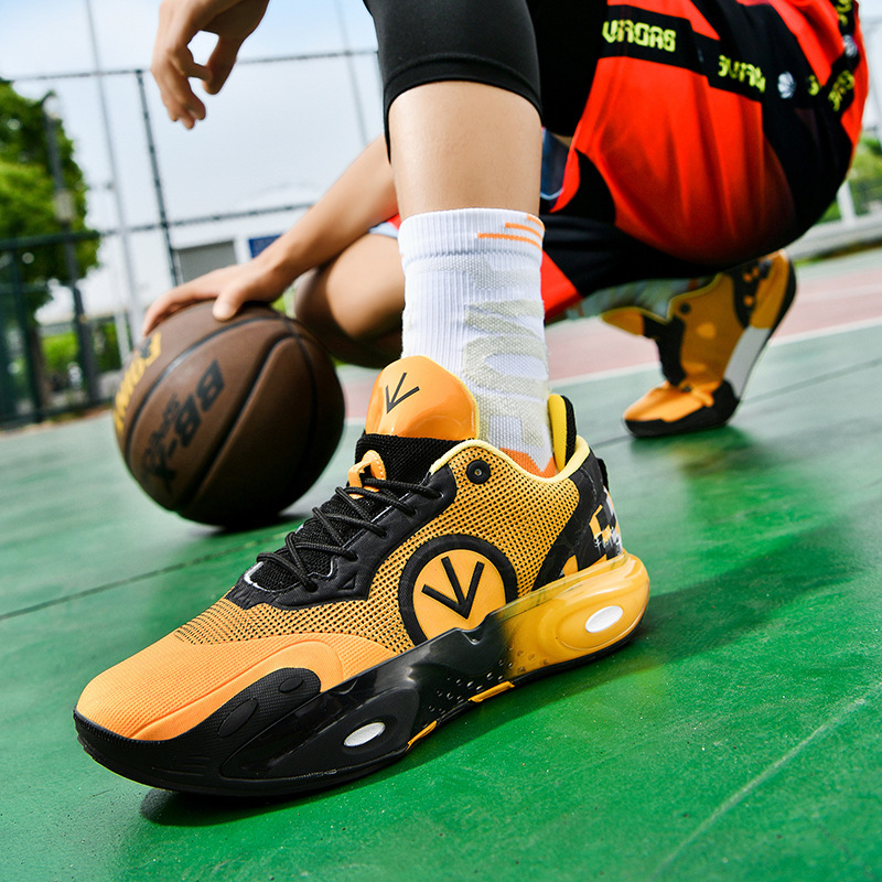 Men Women Sports Shoes Fashion Thick Sole Basketball Shoes Low-top Practical Training Triple Black White Yellow Pink Free shipping