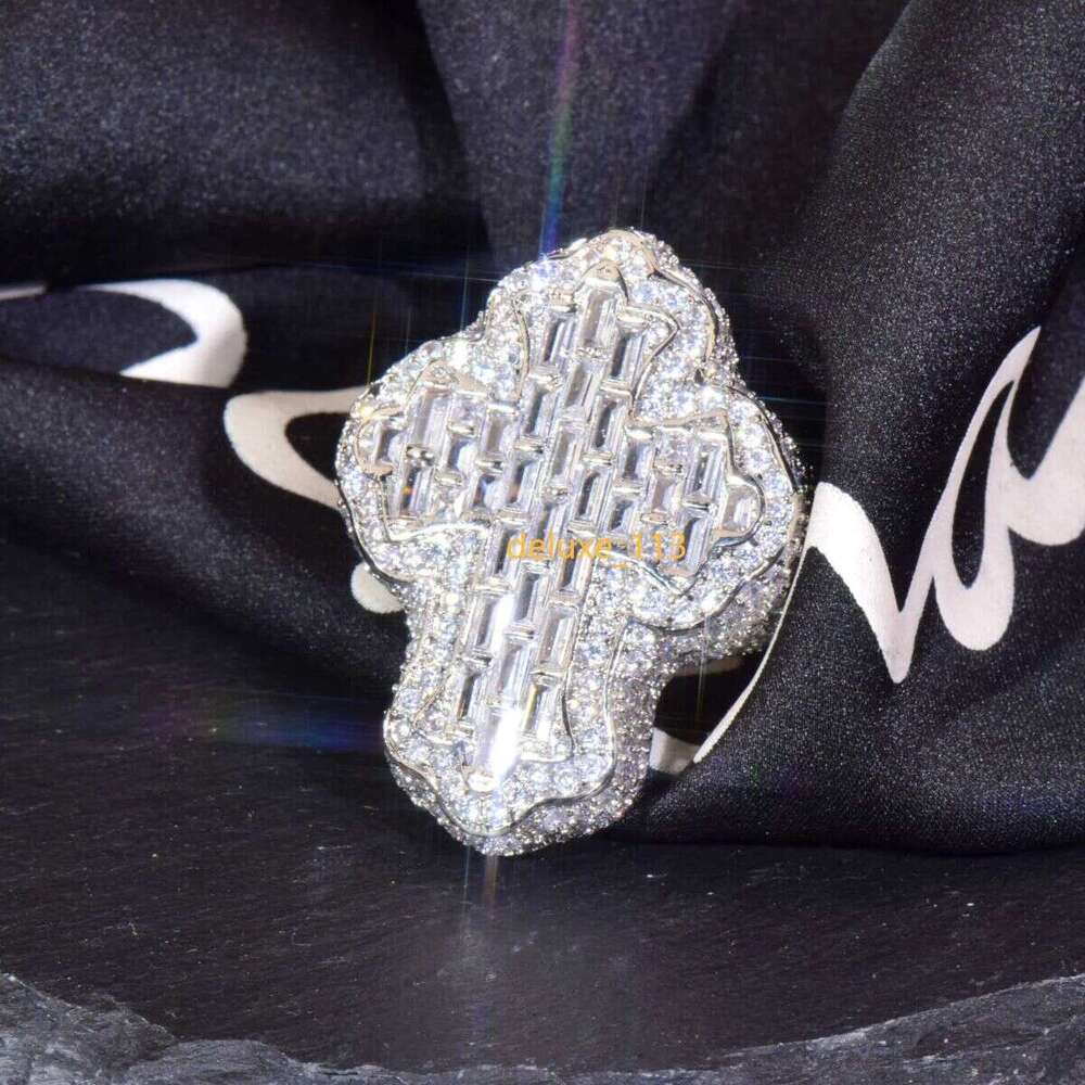 Necklace bracelet Moissanite Dia Custom Vvs Cuban k S Sier 3mmLarge Tennis Chain Solid Back Hiphop