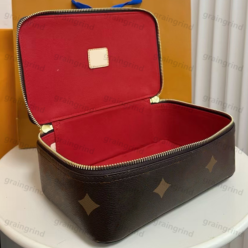 3 Sizes Jewelry Box Designer Storage Luxury Jewellery Box Large Womens Cosmetic Bag -15 Leather Make Up Bag With Zipper Women Makeup Case