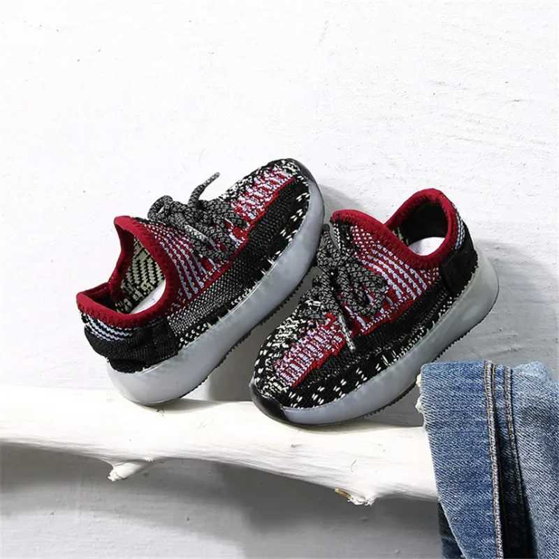 Athletic Outdoor DIMI 2022 Spring Baby Soft Toddler Shoes Breathable Knitting Infant Shoes for Boys and Girls Coconut Child SneakersY250116UKND