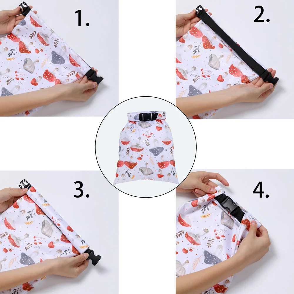 1pc Waterproof Wet Storage Bag Swimming Beach Bag For Outdoor Sports Make Up For Travel Storage Bag Baby Diapers Reusable BagsXJ250117