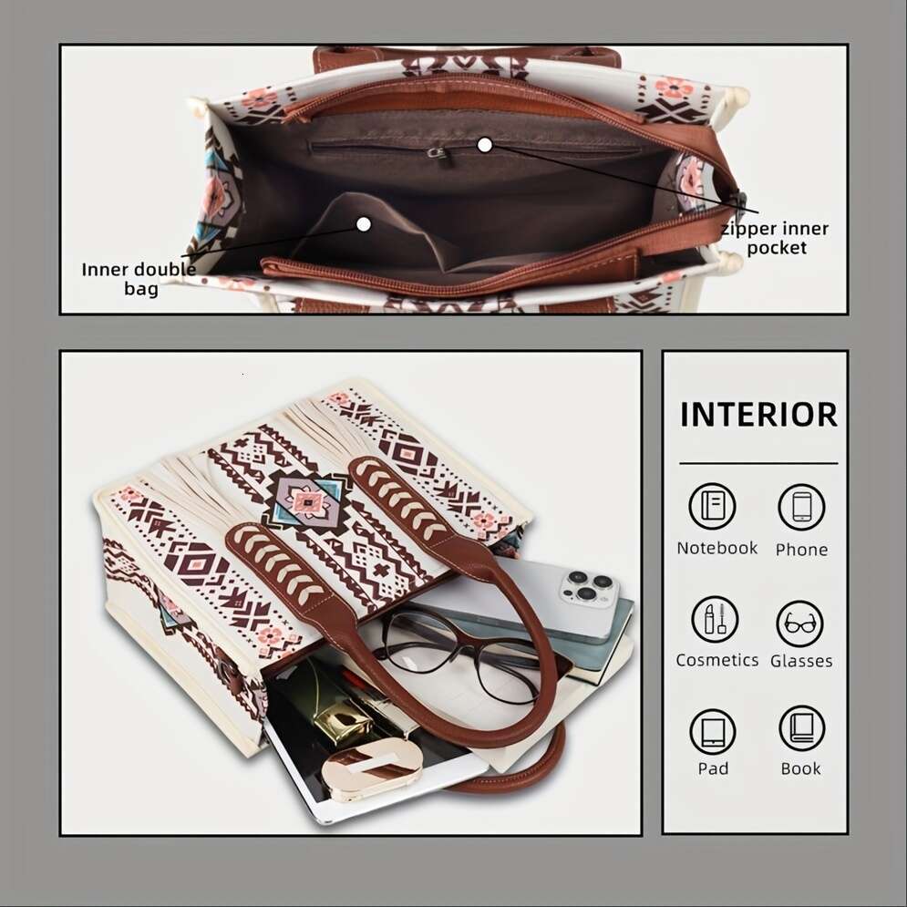 2025S Designer s New Bohemian Style Armpit Summer Crossbody Bag Ethnic Style Large Capacity Canvas Handbag, Outdoor Leisure Travel Storage Bag