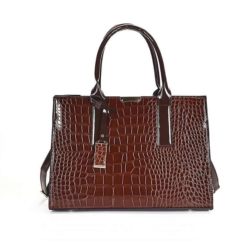 2025S Designer S New Model Ladies Fashionable Crocodile Pattern Single Shoulder Crossbody Style Large Capacity Handbag Perfect For Travel And Gift Giv