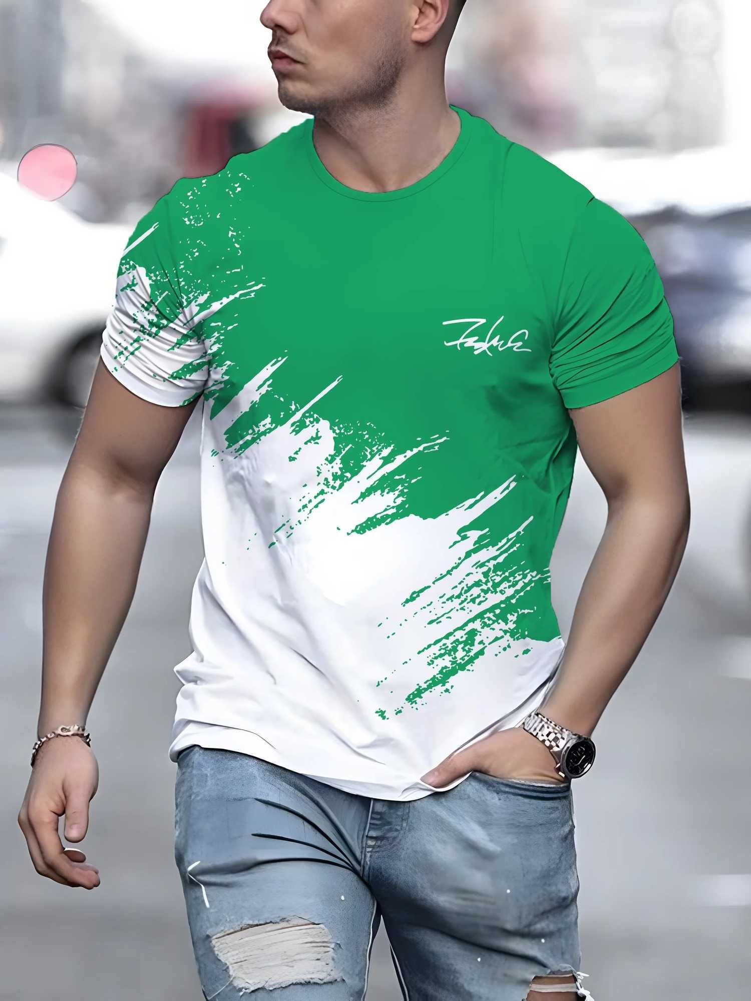 Mens T Shirt Short Sleeve Crew Neck Casual Outdoor Pullover T Shirt For Men Streetwear Sportshirt Top Tees Oversized ClothingXJ250117