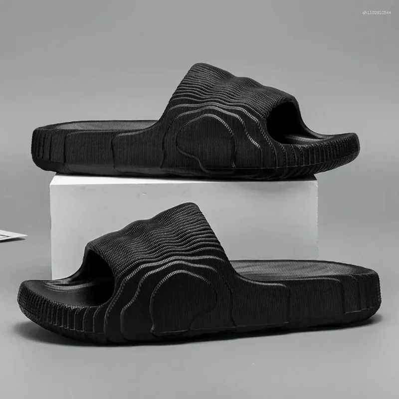Slippers Soft Home Couple Summer Indoor Skid Proof Bathroom Sandals El Solid Color Men Women Flip Flops Flat Shoes
