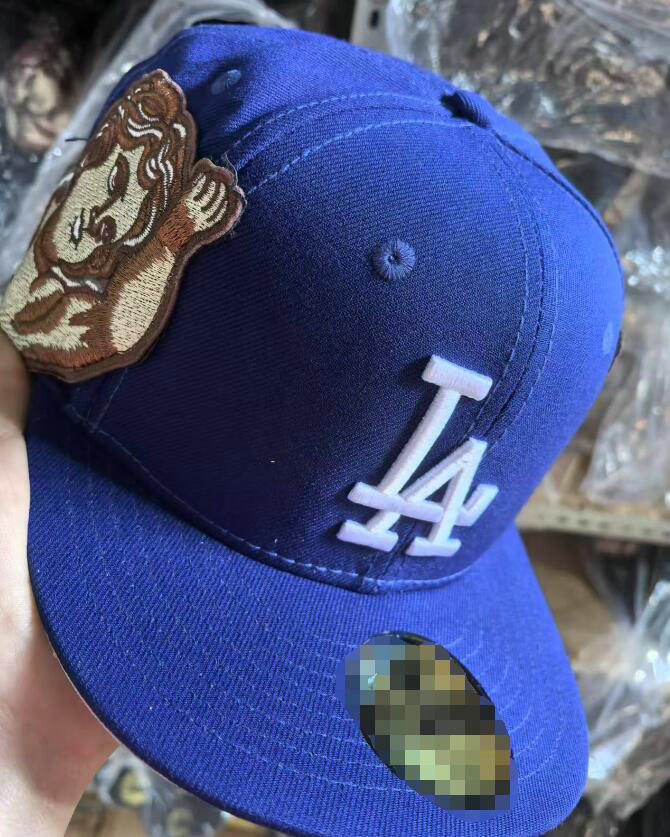 Dodgers Jon & Stan Mens Baseball Team 2024 World Series Champions Full Closed Caps Summer Letter Bone Black Color Casual Sport Flat Fitted Hats a