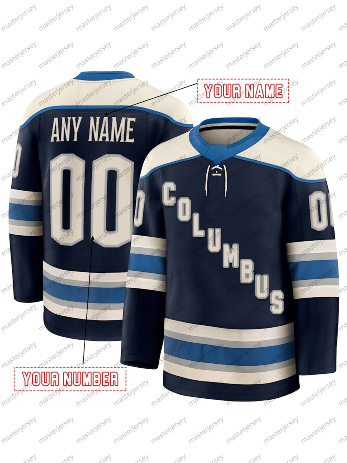 2025 Stadium Series Hockey Jersey Werenski Merzlikins Fantilli Custom Ice Hockey Jerseys Any Name Number Mens Womens Youth