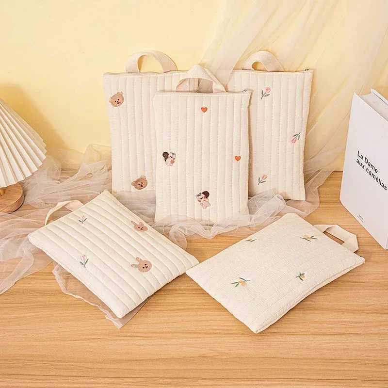 Cotton Baby Diaper Bag Nappy Pouch Travel Stroller Storage Bags South Koreas Ins Cute Bear Embroidery Mommy Bag HandbagsXJ250117