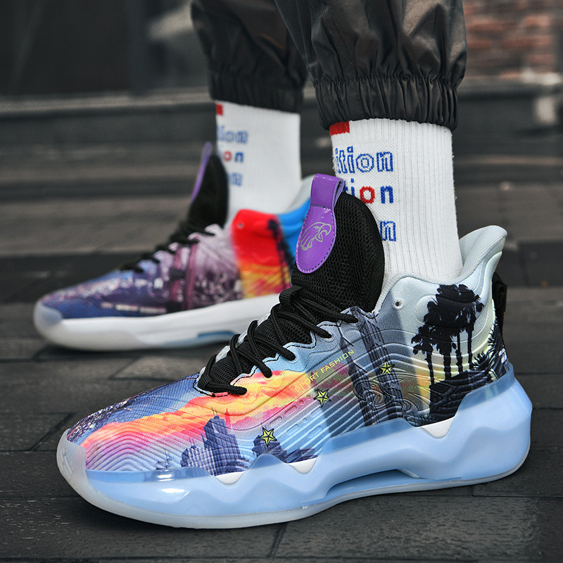 Men Women Sports Shoes Couple Basketball Popular Comfort Thick Sole Wearable Multi Colors Free shipping