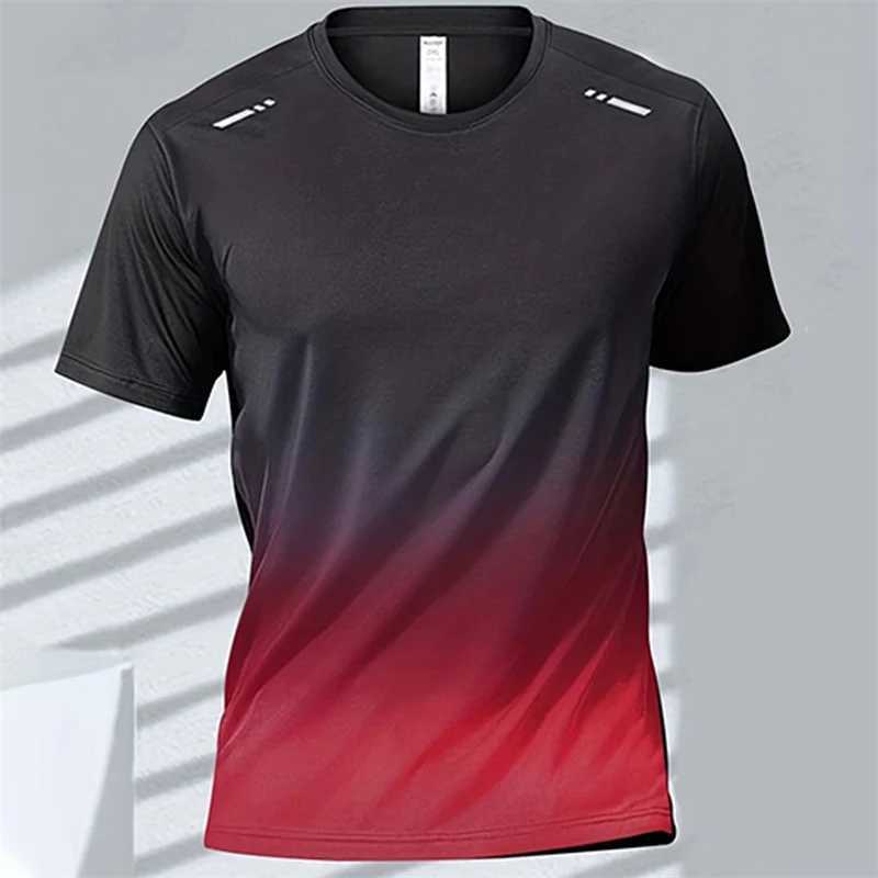Mens 3D Printed T-shirt Women Sports Running Tshirt Daily Quick Dry Gradient Short Sleeve Tee Kids Outdoor Graphic Tees TopsXJ250117
