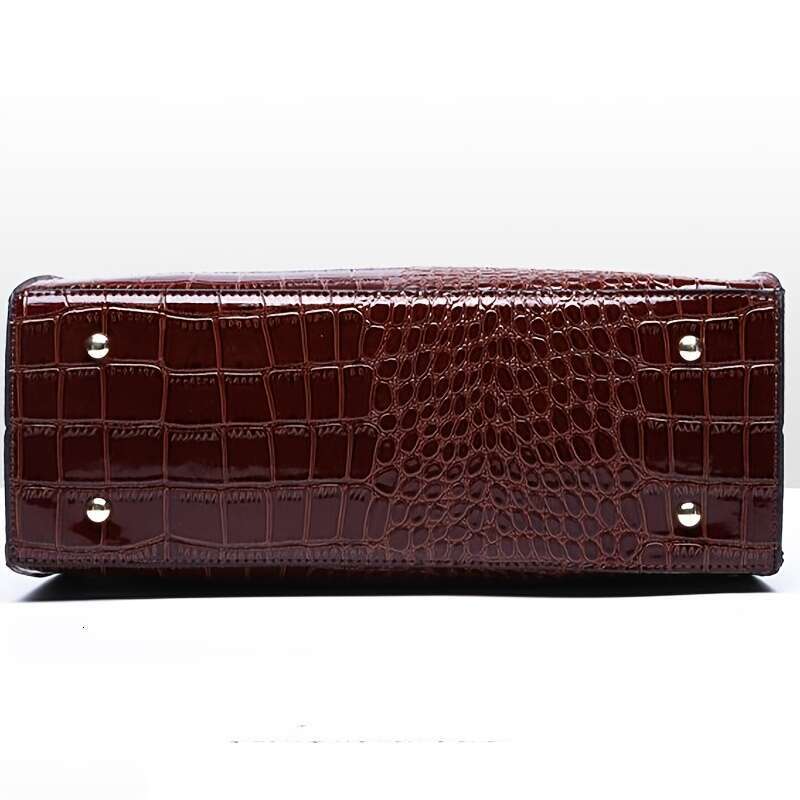 2025S Designer S New Model Ladies Fashionable Crocodile Pattern Single Shoulder Crossbody Style Large Capacity Handbag Perfect For Travel And Gift Giv