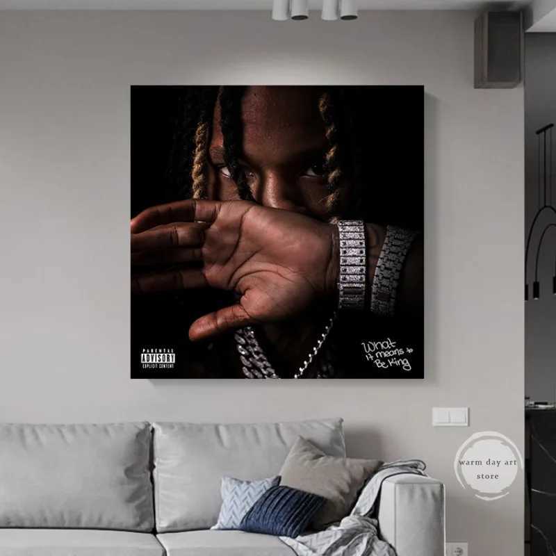 King Poster Von Welcome To OBlock Art Hip Hop Music Album Cover Poster Prints Canvas Painting Picture Room Wall Art Home DecorXJ250116