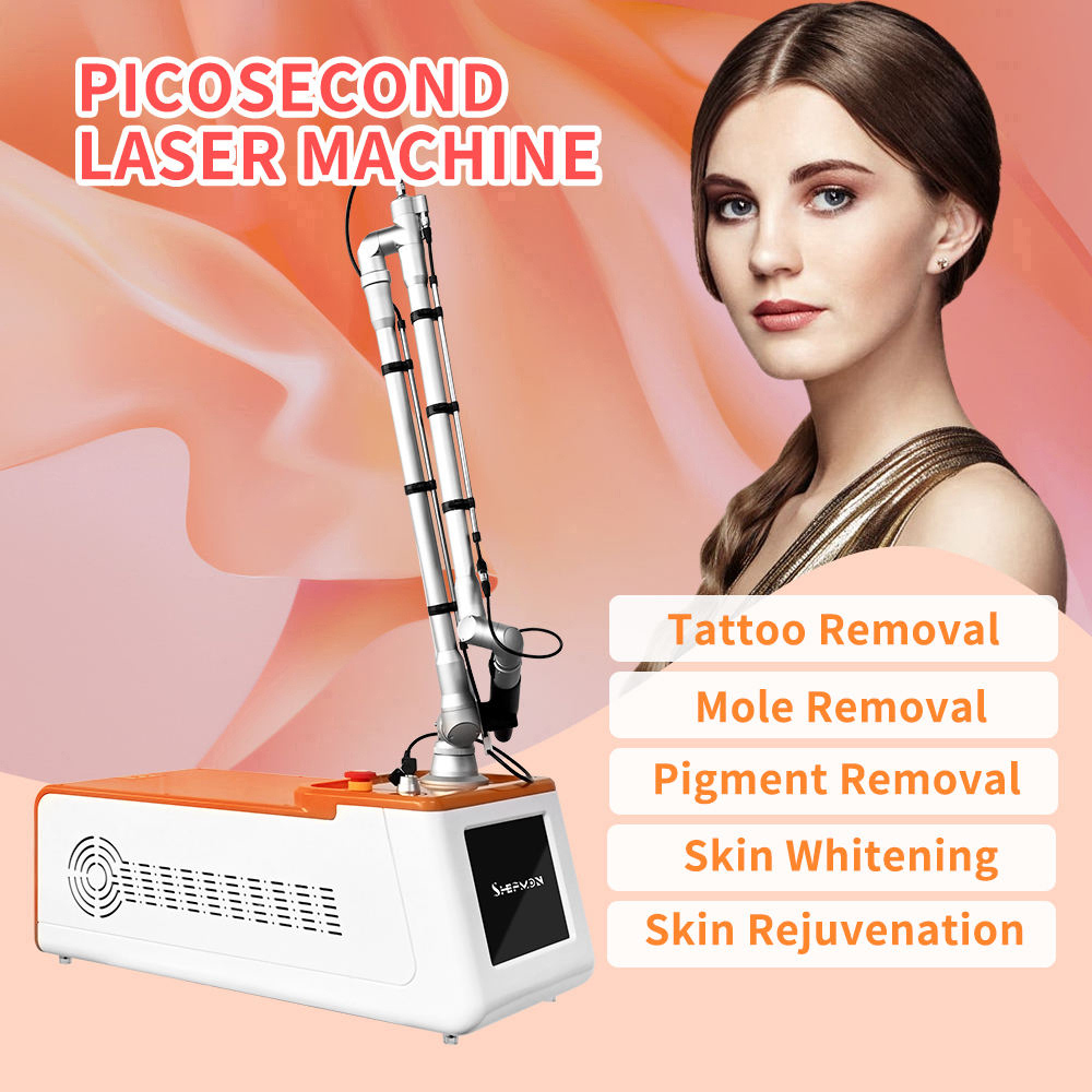Picosecond Laser Tattoo Removal Machine Nd Yag Tattoo Remove Machine Picolaser Laser Pico Q-switch Carbon Laser Peel Machine