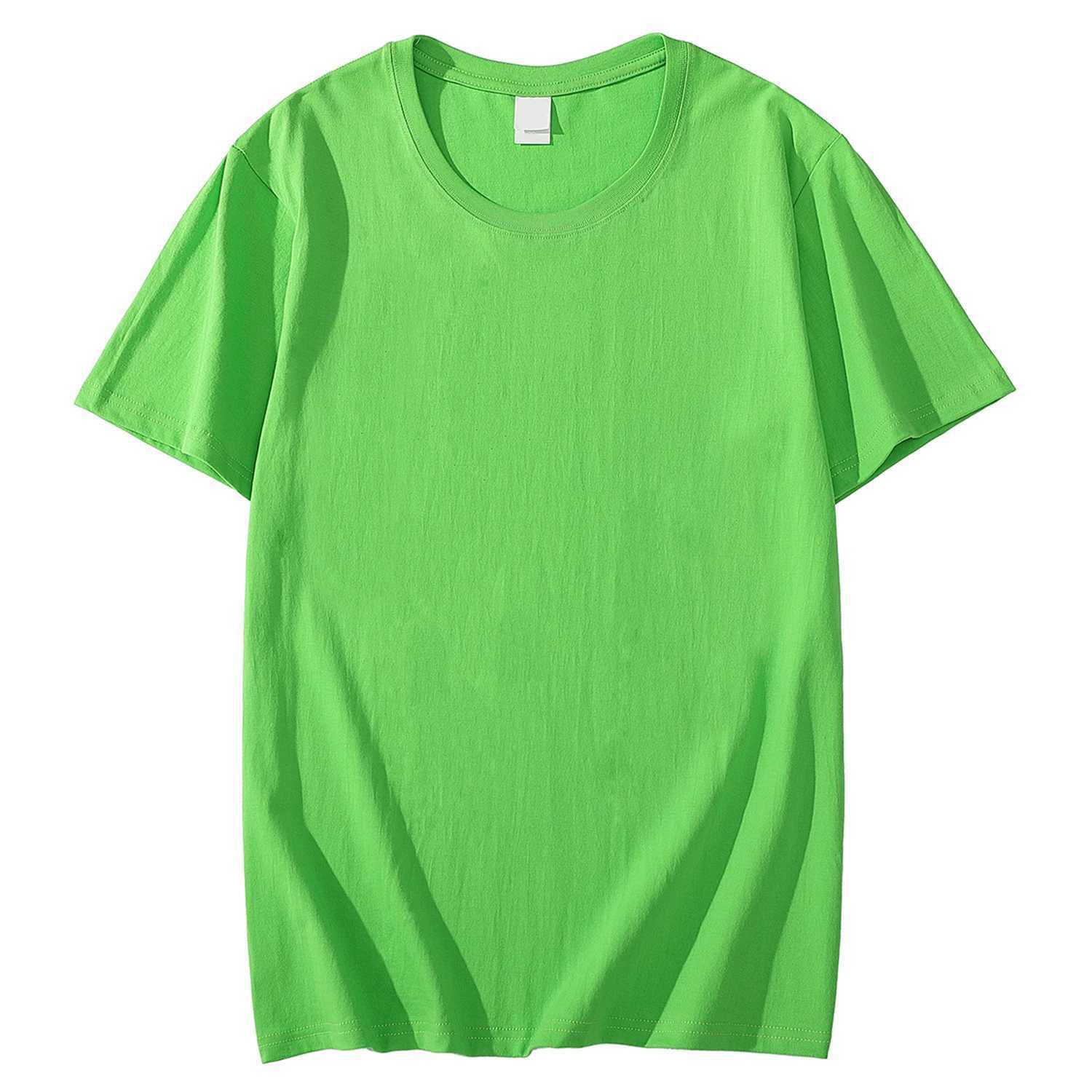 Solid Color T-shirt 8 Colors 2023 New Short Sleeve Mens/Womens Heavy Pound 220g Cotton White Crewneck Loose Top S-4XLXJ250117
