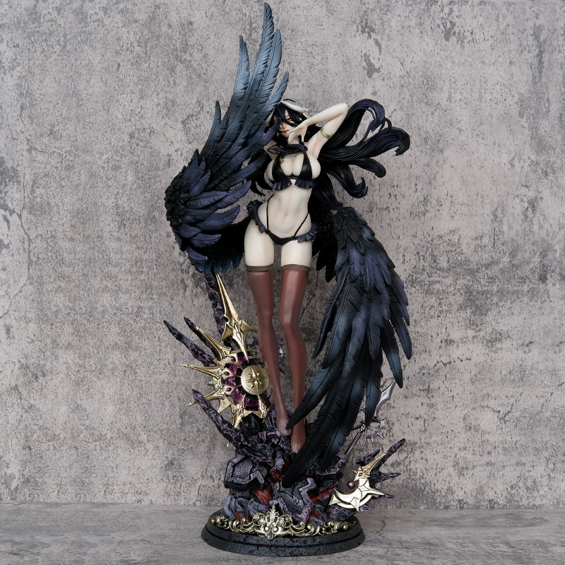 57cm or 30CM Overlord Albedo IV Anime Figure FREEing B-style Bunny girl figures Hard PVC Statue Adult Collectible Model Doll Toys Gifts 1/4 scale