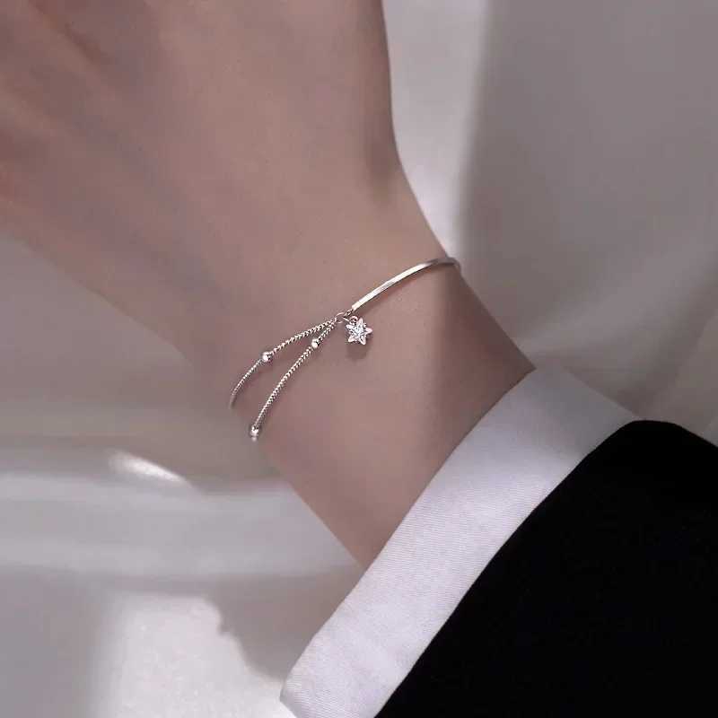 2024 New 925 sterling silver Beautiful stars Bracelets for women korean fashion designer party Wedding Jewelry Holiday giftsXJ250117