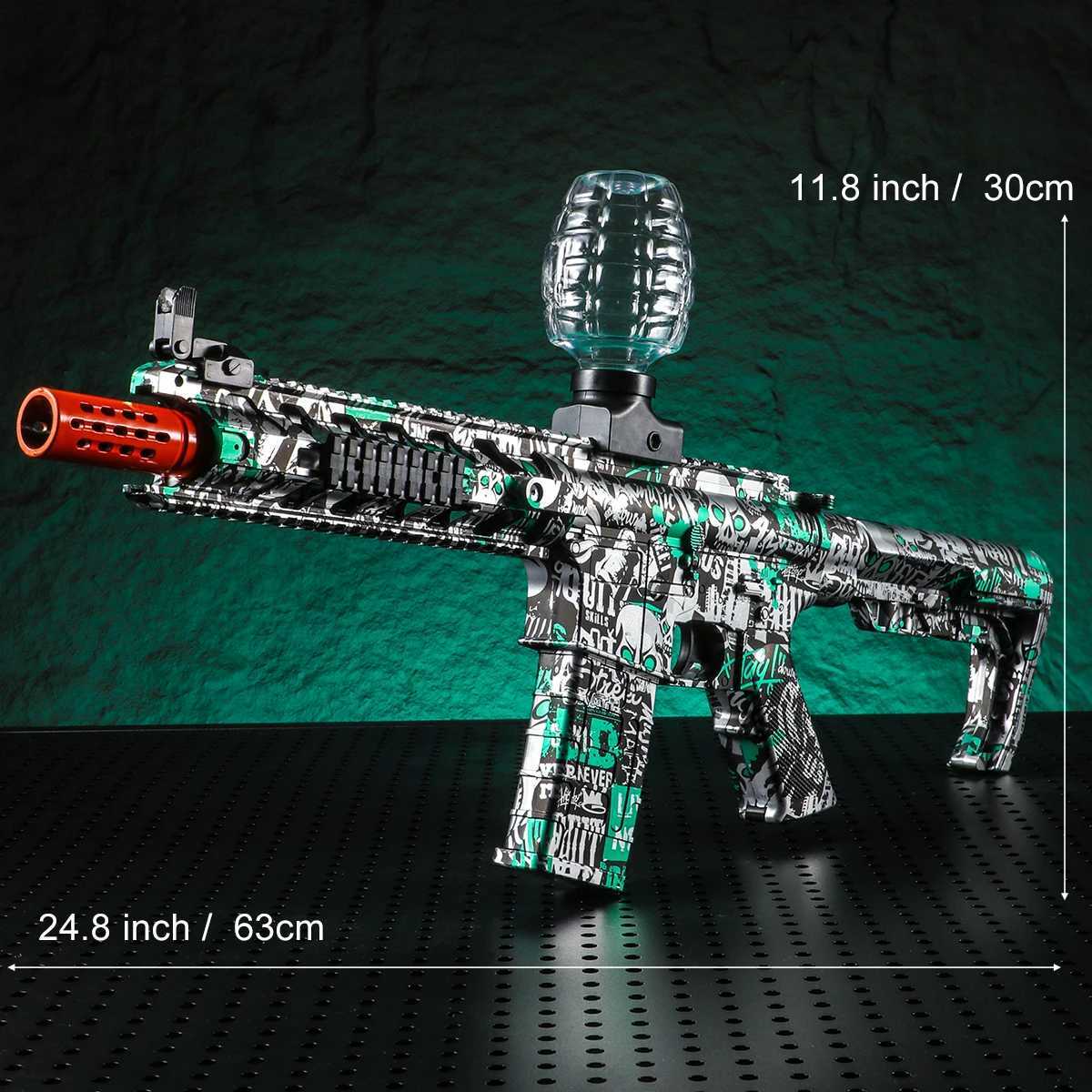 2025 Exclusive Metallic Finish M4 Electric Gel Ball Blaster Toy Gun - High-Speed Rechargeable Toy Gun Perfect Gift For Summer W251215