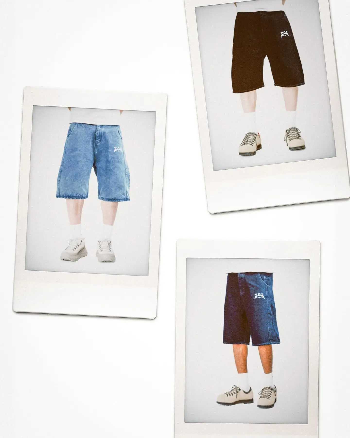 New Divin Street geometric pattern embroidered bag denim shorts Y2k retro hip-hop fashion gym basketball shorts mens shorts W250319