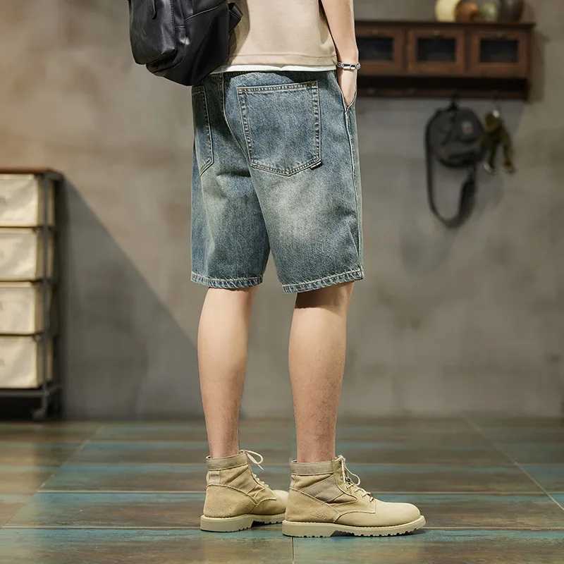 Summer Mens New Slim Fit Denim Shorts Y2k Denim Shorts Baggy Jeans For MenXJ250117