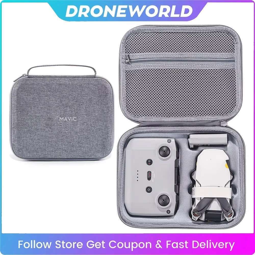 Sac de rangement Hrad Eva pour DJI Mini 2 / Mini2 SE / Mini Batterie de drone Batterie Remote Contrôle Boîte à main Protective Accessoires de sac