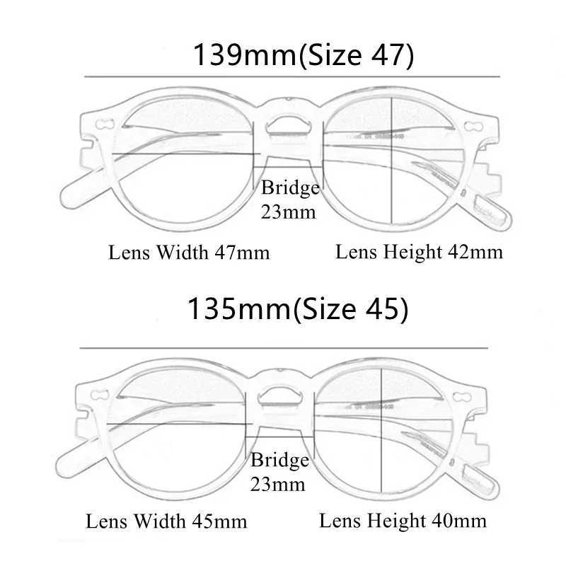 Gregory Peck Vintage Designer Sunglasses for Women OV5186 2023 Transparent Acetate Retro Round Polarized Sun Glasses Men W250116
