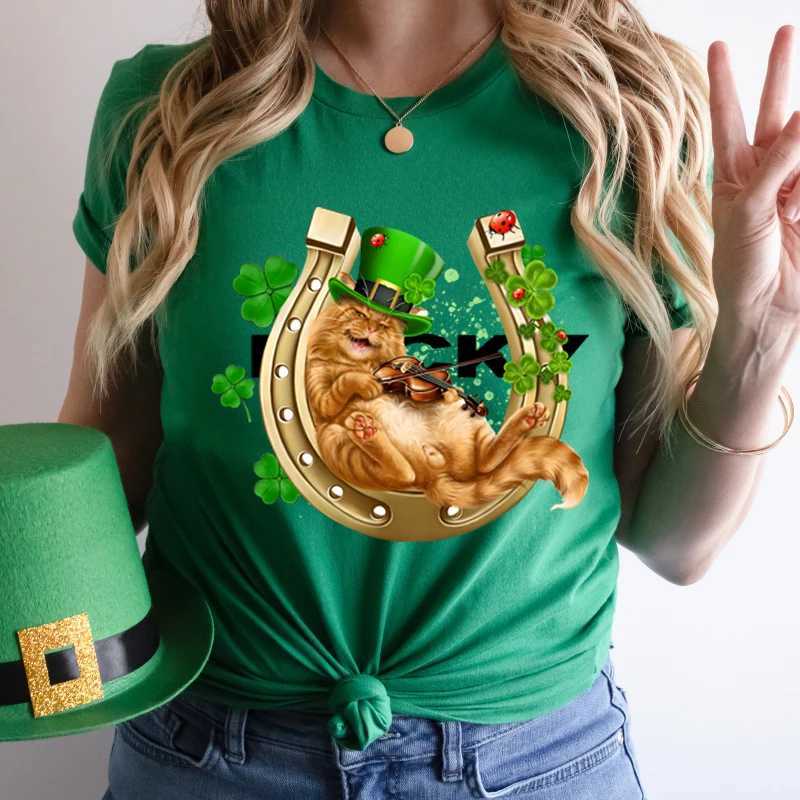 ST. PATRICKS DAY Graphic T Shirts Oversized T-shirt Mens Designer Clothes Men Clothing T-shirts for Men Unisex Tshirt TopsXJ250117
