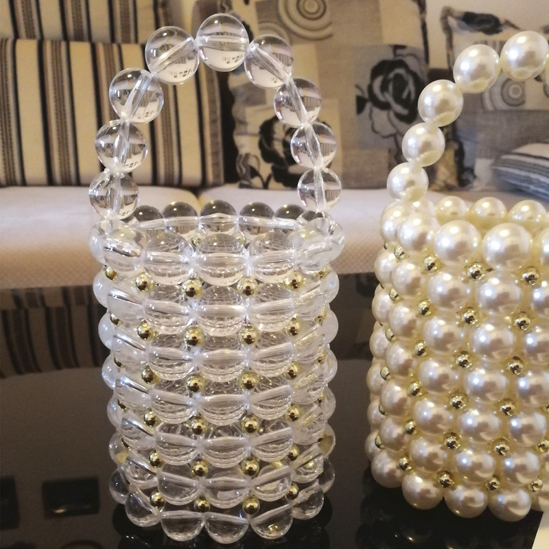 Chic Small Bejeweled Evening Tote - Fresh Summer Design