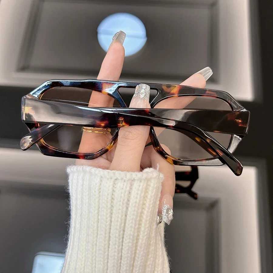 Luxury Leopard Square Sunglasses Women Brand Designer Fashion Sun Glasses Female Vintage Outdoor Mirror Shades Sunglasses W250116