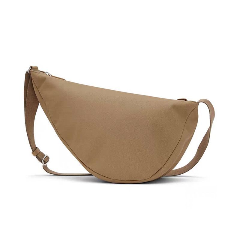 Unisex Nylon Canvas Banana Casual Underarm Half Moon Messenger Bag