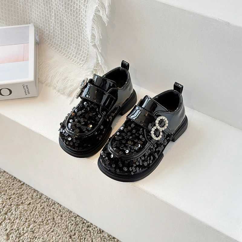 Athletic Outdoor New baby toddler shoes sequin Korean casual fashion front shoes anti-drop shoes insY250116XPVI