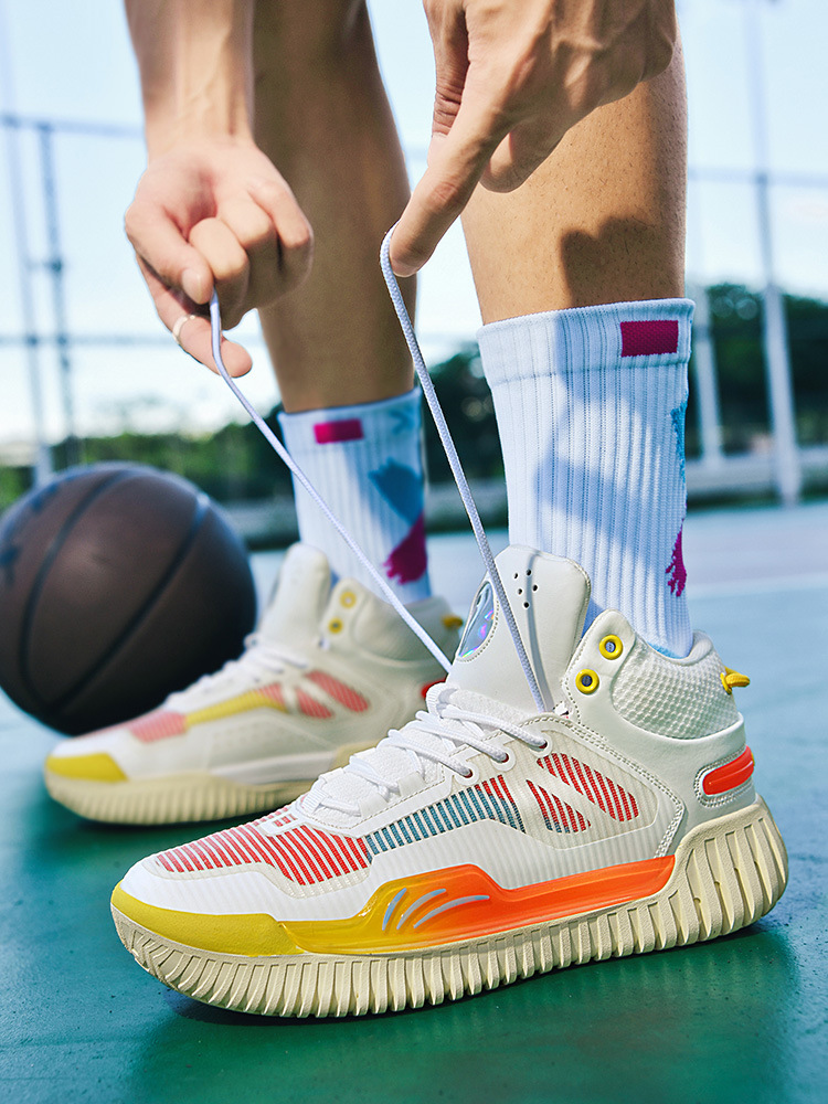 Men Women Sports Shoes Fashion Thick Sole Basketball Shoes Anti-slip Sneakers Training Triple Blue Green Yellow Free shipping