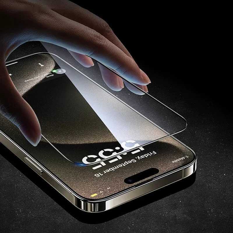 Anti fingerprint matte tempered film screen protector for iPhone 15/16/Pro/Max privacy matte shatterproof film O250116