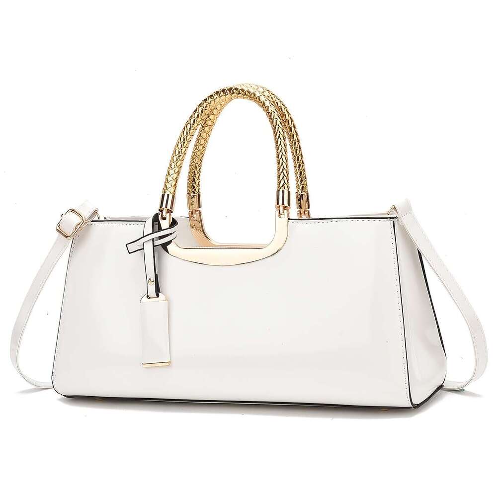 Elegant womens - faux leather handbag with zipper closure available in multiple colors (khaki/coffee/navy blue/light gray/white/red/burgundy/black)