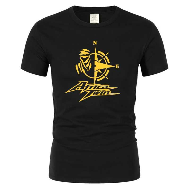 Africa Twin Men Motorcycle T-shirt Cotton Tops Fashion Harajuku Short Sleeve T Shirts Mens Casual Summer Oversized Vintage TeesXJ250117