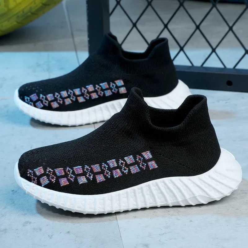 Athletic Outdoor Knit Breathable Lightweight Comfy Athletic Outdoor Walking Footwear for Toddler Children Kids Sneakers Summer Running ShoesY250116UGR