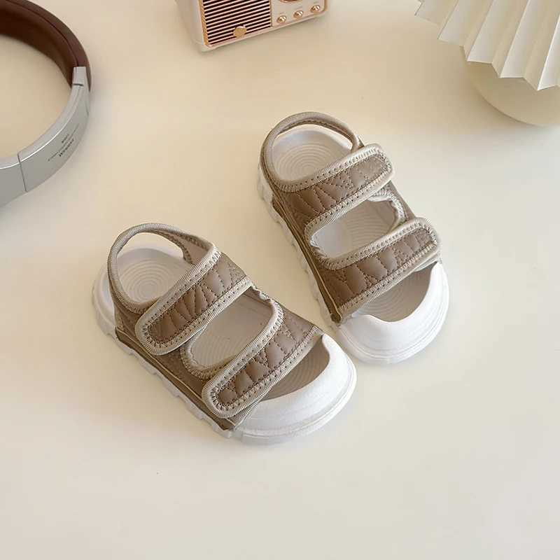 Sandals 2025 Baby Girl Shoes Summer First Walkers Kids Beach Sandals Fashion Boys Sport Shoes Girls Sandals SneakersY250116MG07
