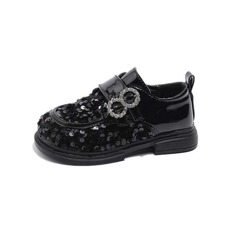 Athletic Outdoor New baby toddler shoes sequin Korean casual fashion front shoes anti-drop shoes insY250116XPVI