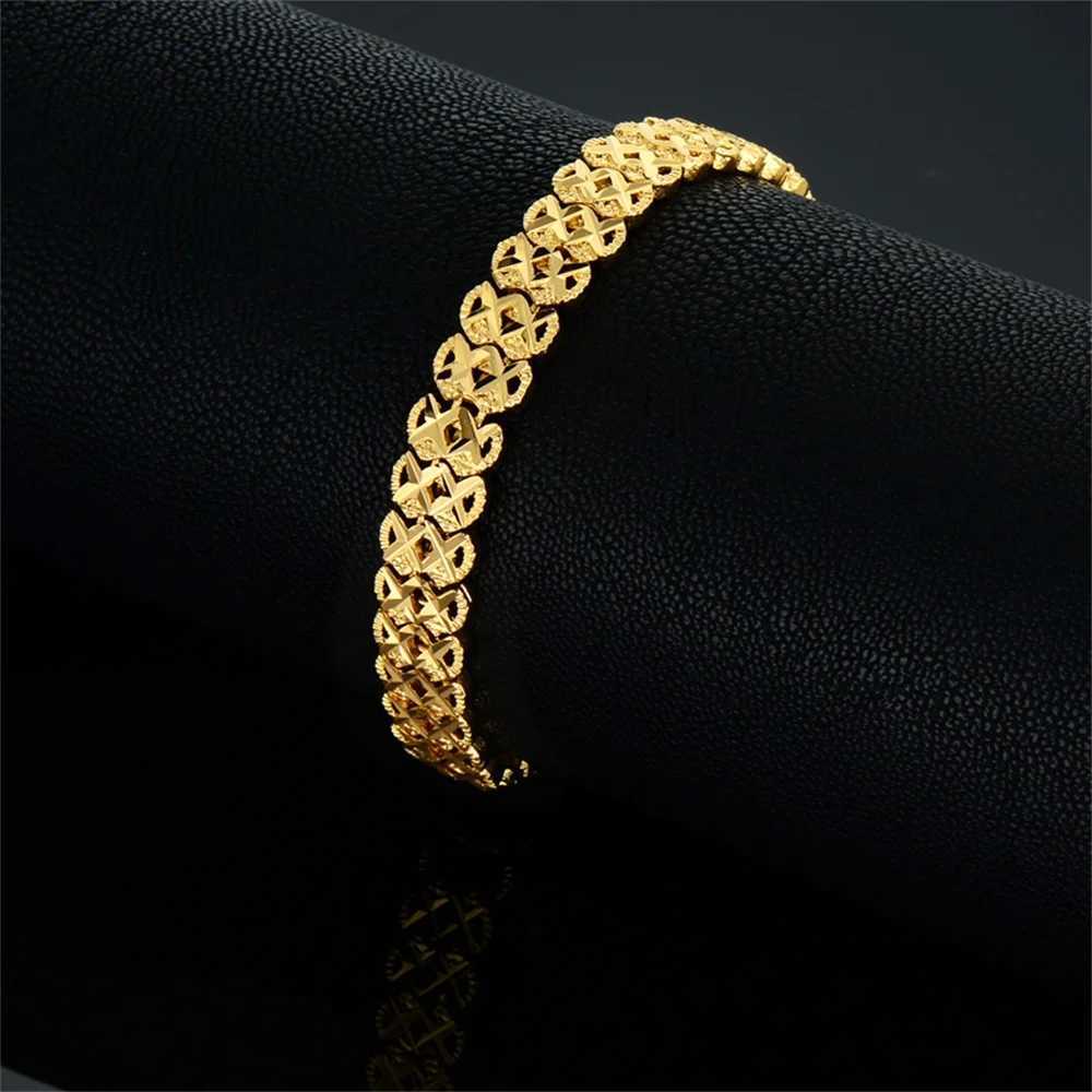 Tren Miniamlist Men Bracelet Jewelry Street Style Copper Metal Gold Plated Star Chain Bracelets For Women WholesaleXJ250117