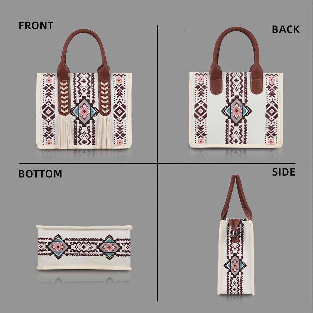 2025S Designer s New Bohemian Style Armpit Summer Crossbody Bag Ethnic Style Large Capacity Canvas Handbag, Outdoor Leisure Travel Storage Bag