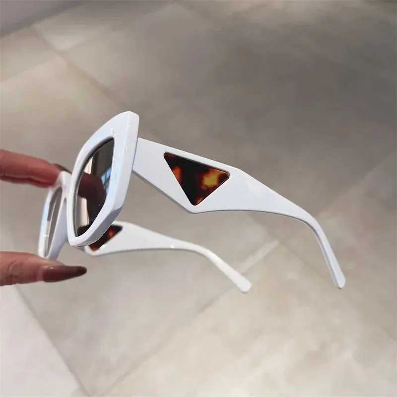 Vintage Brand Designer Polygon Sunglasses Women For Men 2024 Luxury Fashion Sun Glasses Tren Punk Ladies Orange Big Shades W250116
