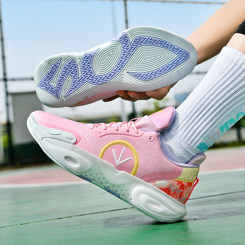 Men Women Sports Shoes Fashion Thick Sole Basketball Shoes Low-top Practical Training Triple Black White Yellow Pink Free shipping
