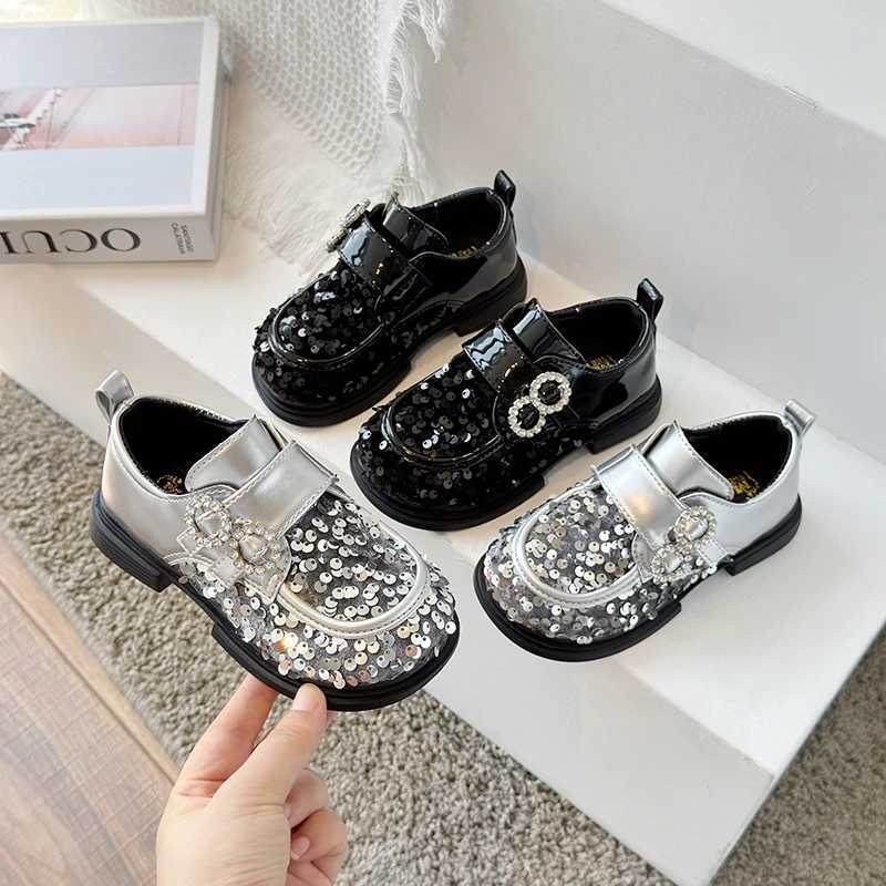 Athletic Outdoor New baby toddler shoes sequin Korean casual fashion front shoes anti-drop shoes insY250116XPVI