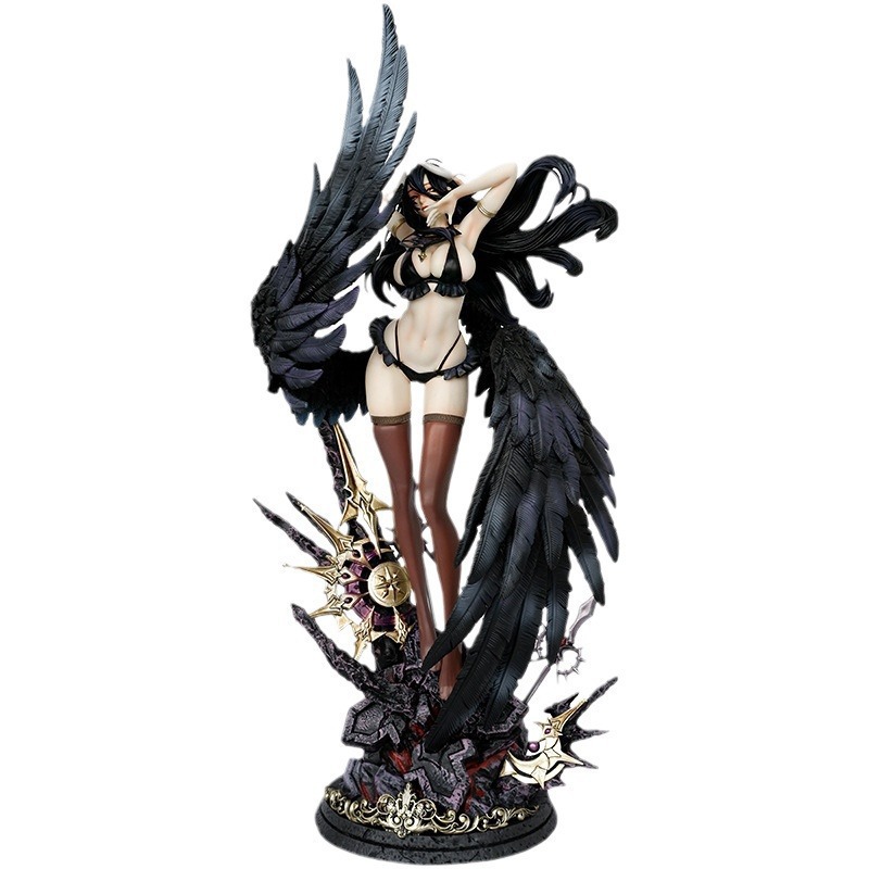 57cm or 30CM Overlord Albedo IV Anime Figure FREEing B-style Bunny girl figures Hard PVC Statue Adult Collectible Model Doll Toys Gifts 1/4 scale