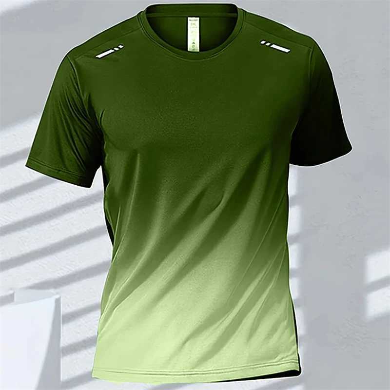 Mens 3D Printed T-shirt Women Sports Running Tshirt Daily Quick Dry Gradient Short Sleeve Tee Kids Outdoor Graphic Tees TopsXJ250117
