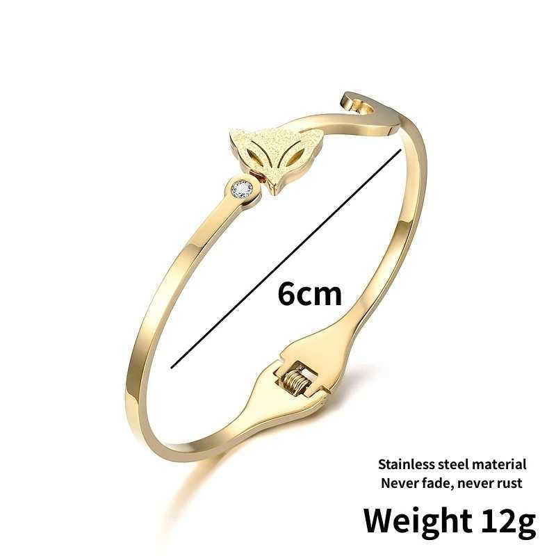 HNSP Stainl Steel Bangle Bracelet For Women Hand Jewelry Accories Rose Gold Silver ColorXJ250117
