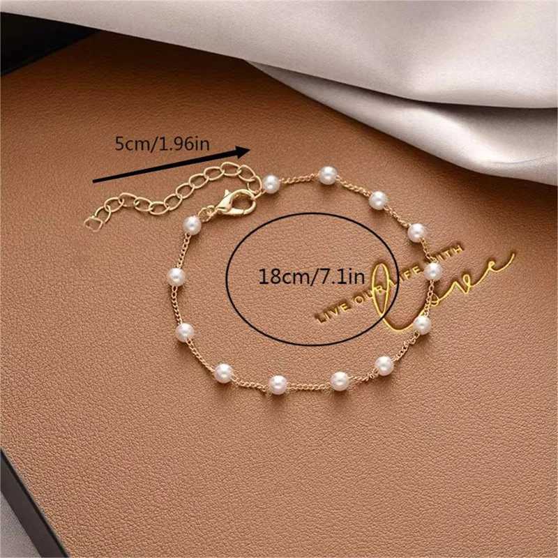 Mini Summer Pearl Bracelets for Women Fashion Silver Color Adjustable Elegant Pearls Bangle Fine Wedding Banquet Jewelry GiftsXJ250117