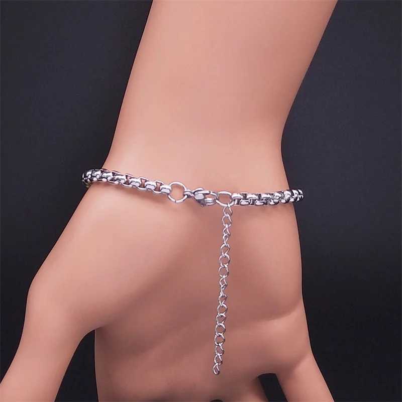 Wicca Celtic Knot Stainl Steel Bracelet Women/Men Silver Color Witch Geometric Irish Knots Bracelets Jewelry pulseras B7053S0XJ250117