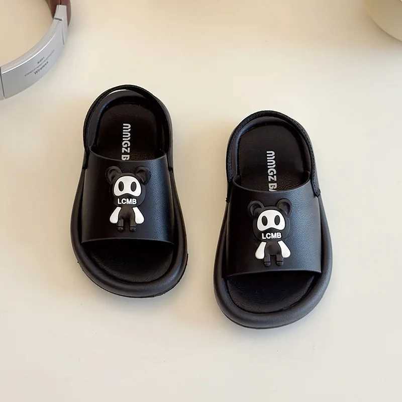 Sandals 2025 Summer New Children Fashion Sandals for Girls Boys Korean Style Soft Bottom Anti-slippery Versatile Chic Cool Beach ShoesY250116I859