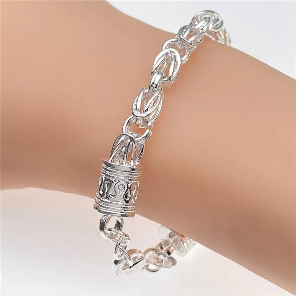 Andara Wholesale 925 Silver Bracelet Elegant Chain High Quality Jewelry For Men Women Christmas GiftsXJ250117