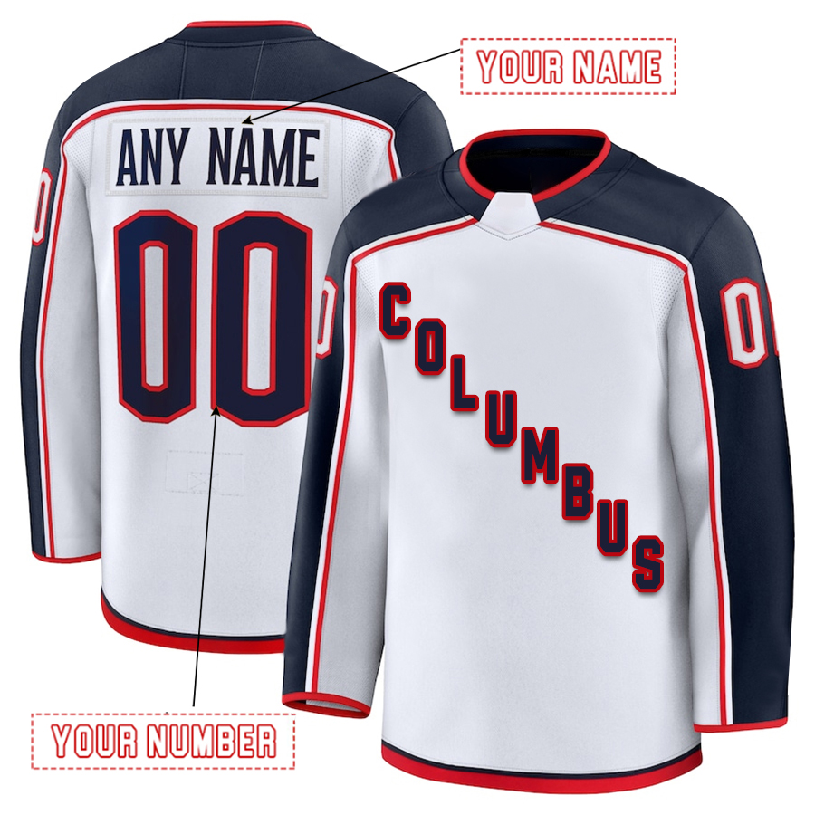 Custom 2025 Stadium Series Hockey Jersey Johnny Gaudreau Kirill Marchenko Adam Fantilli Boone Jenner Embroidered Letter Number Design Polyester